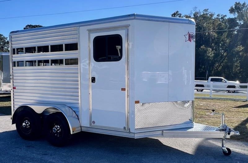 2026 Frontier Stock Combo  2 Horse Slant Load Bumperpull Horse Trailer SOLD!!! 