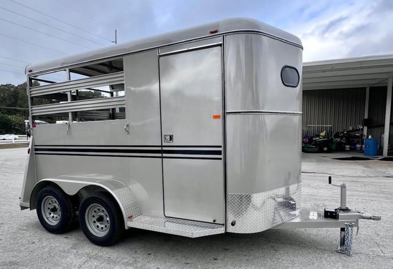 2026 Bee Stock Combo  2 Horse Slant Load Bumperpull Horse Trailer