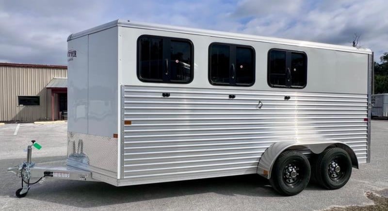 2026 Frontier Stock Combo  3 Horse Slant Load Bumperpull Horse Trailer SOLD!!! 