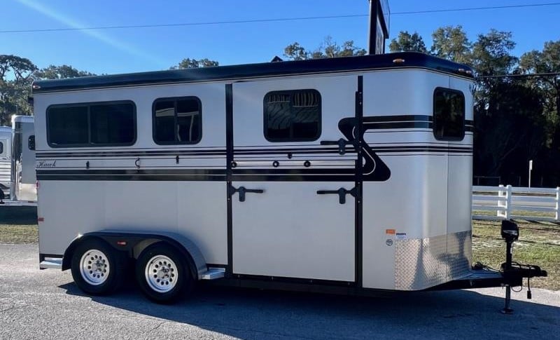 2020 Hawk Warmblood   2 Horse Straight Load Bumperpull Horse Trailer SOLD!!! 