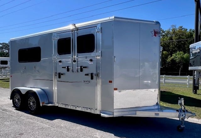 2026 Frontier - Rear & Side Ramp -  2 Horse Straight Load Bumperpull Horse Trailer SOLD!!! 