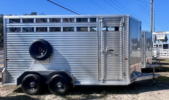 2026 Frontier 16'7 (aluminum floor, 7'6 ceiling) Livestock Bumperpull  SOLD!!! 