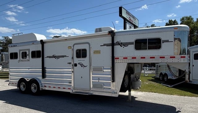 2010 Platinum Coach - 8' Shortwall -  3 Horse Slant Load Gooseneck Horse Trailer With Living Quarters SOLD!!! 