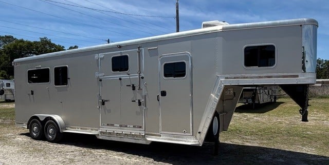 2018 Kiefer WARMBLOOD - 2+1 -  3 Horse Straight Load Gooseneck Horse Trailer SOLD!!! 