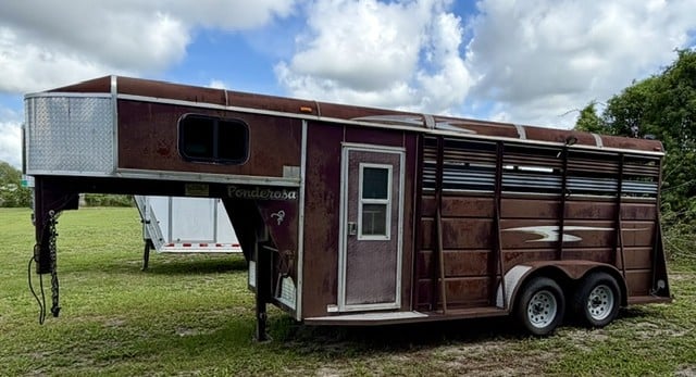 2006 Ponderosa 16' Livestock Combo Gooseneck 