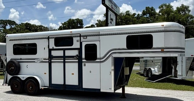 2006 Kingston Warmblood - Rear & SIDE Ramps -  2 Horse Straight Load Gooseneck Horse Trailer SOLD!!! 