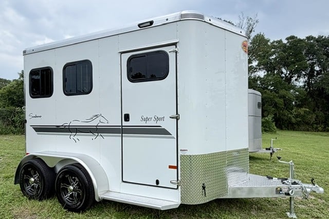 2027 Sundowner Super Sport   2 Horse Slant Load Bumperpull Horse Trailer