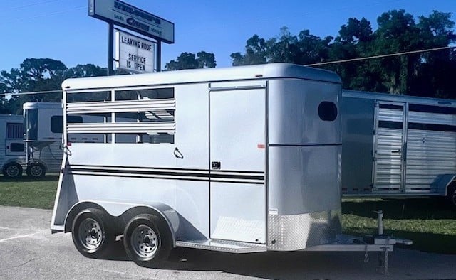 2026 Bee Durango Stock Combo  2 Horse Slant Load Bumperpull Horse Trailer