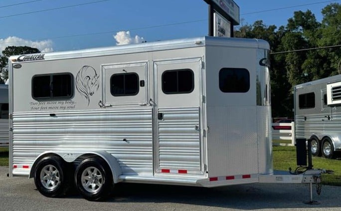 2016 Cimarron   2 Horse Straight Load Bumperpull Horse Trailer