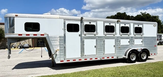 2000 Hart   4 Horse Slant Load Gooseneck Horse Trailer SOLD!!! 