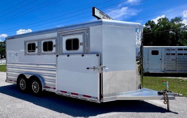 2025 Platinum Coach Reversa Load  3 Horse Slant Load Bumperpull Horse Trailer