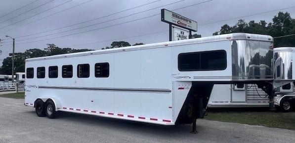 2007 Sundowner 6H GN slant   6 Horse Slant Load Gooseneck Horse Trailer