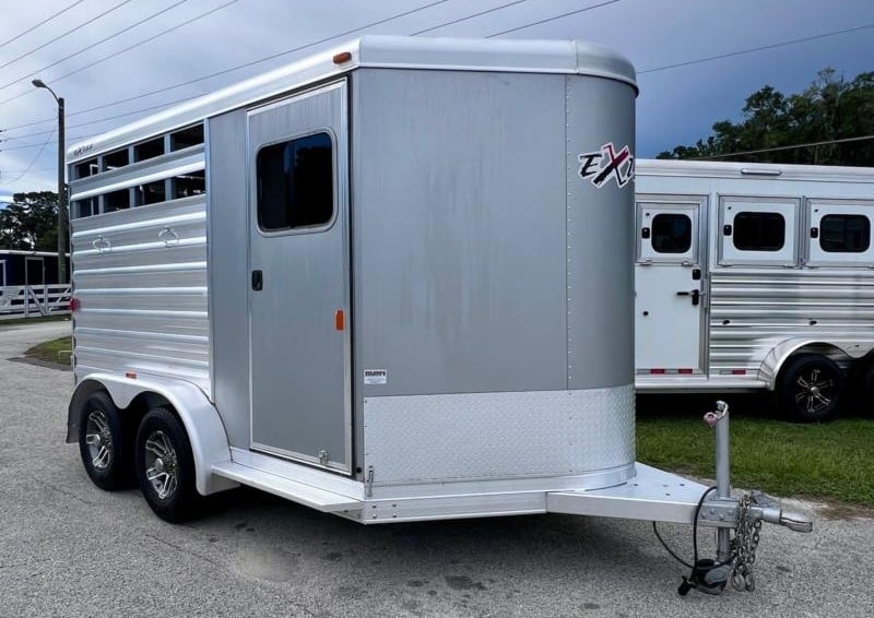 2017 Exiss Stock Combo  2 Horse Slant Load Bumperpull Horse Trailer SOLD!!! 