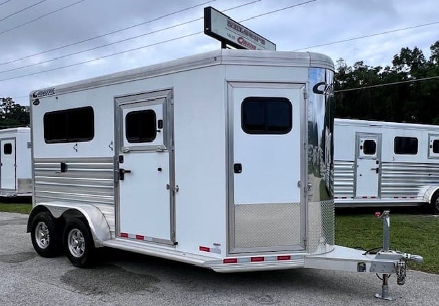 2023 Cimarron Norstar - White -  2 Horse Straight Load Bumperpull Horse Trailer SOLD!!! 