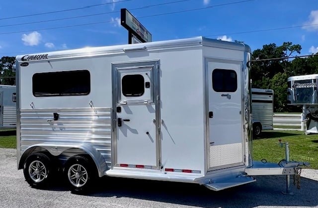 2026 Cimarron Norstar - White -  2 Horse Straight Load Bumperpull Horse Trailer SOLD!!! 