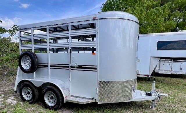 2025 Bee 12' Livestock - Silver - Bumperpull  SOLD!!! 