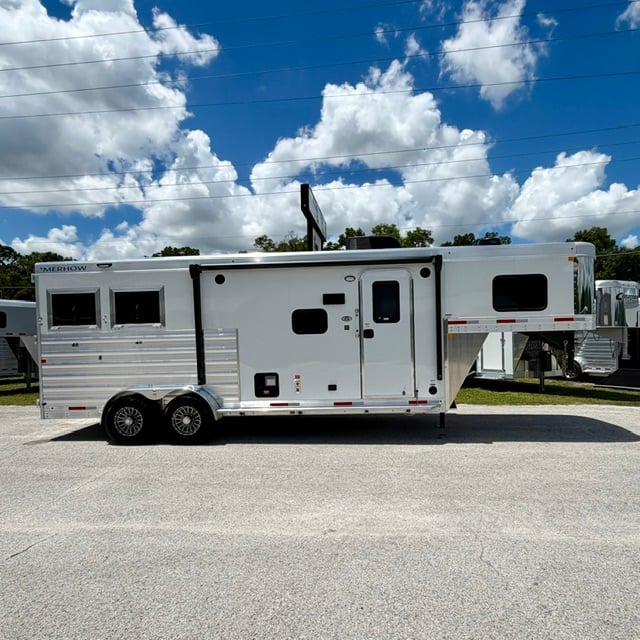 202 Merhow Summitt - 9' Shortwall -  2 Horse Slant Load Gooseneck Horse Trailer With Living Quarters SOLD!!! 