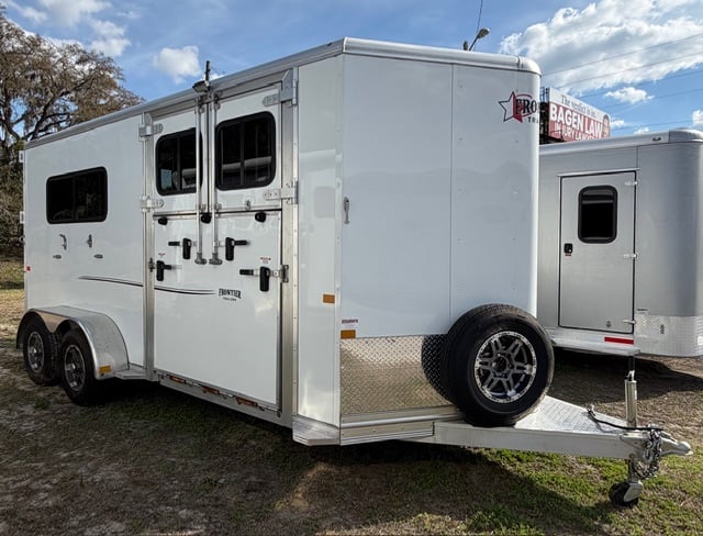 2024 Frontier - Side Ramp -  2 Horse Straight Load Bumperpull Horse Trailer SOLD!!! 