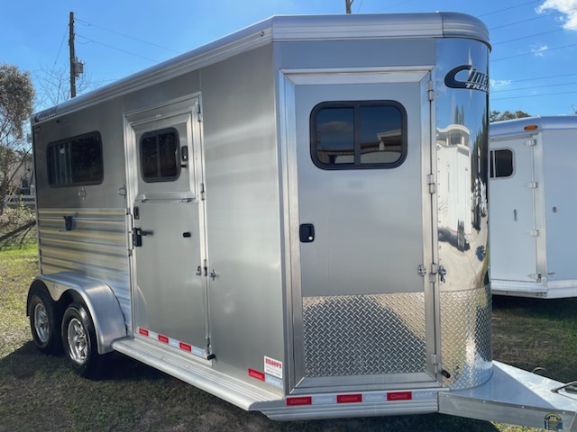 2022 Cimarron 7’6’ tall x 7’ wide  2 Horse Straight Load Bumperpull Horse Trailer SOLD!!! 